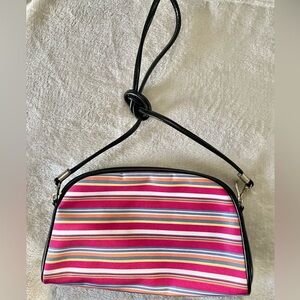 Small Color Block Striped Shoulder Bag - NWOT